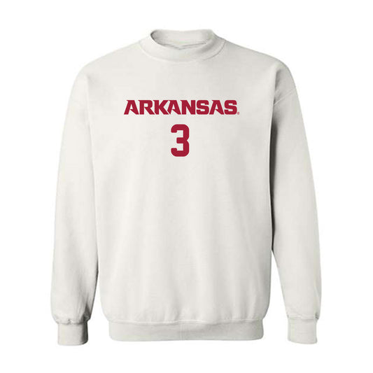 Arkansas - NCAA Women's Soccer : Nuria Craig - Replica Shersey Crewneck Sweatshirt-0