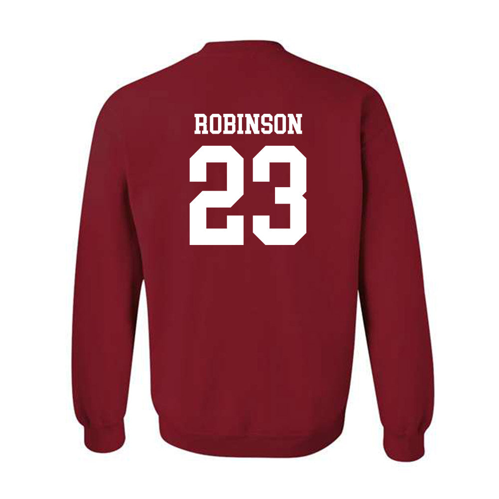 Arkansas - NCAA Women's Basketball : Emily Robinson - Classic Shersey Crewneck Sweatshirt-1