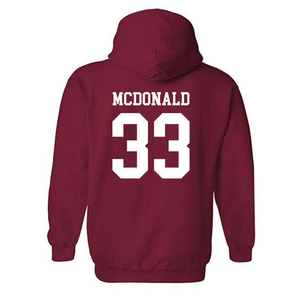 Arkansas - NCAA Women's Soccer : Madden McDonald - Classic Shersey Hooded Sweatshirt-1