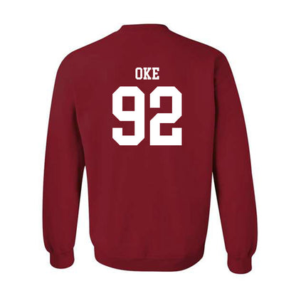 Arkansas - NCAA Football : David Oke - Classic Shersey Crewneck Sweatshirt-1