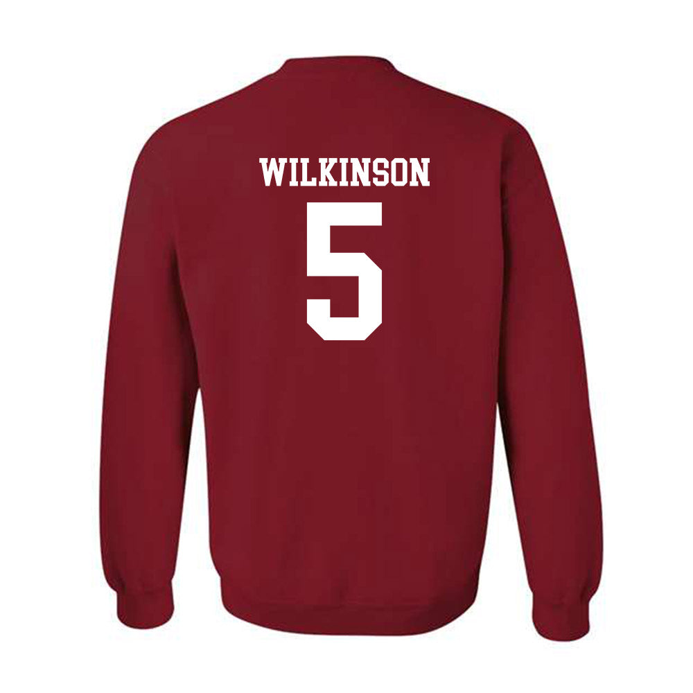 Arkansas - NCAA Men's Basketball : Jeremiah Wilkinson - Classic Shersey Crewneck Sweatshirt-1