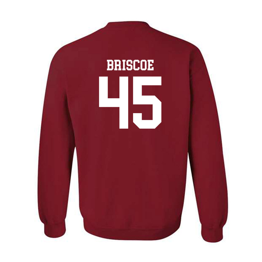Arkansas - NCAA Baseball : Tye Briscoe - Classic Shersey Crewneck Sweatshirt-1