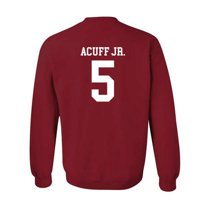 Arkansas - NCAA Men's Basketball : Darius Acuff Jr. - Classic Shersey Crewneck Sweatshirt-1