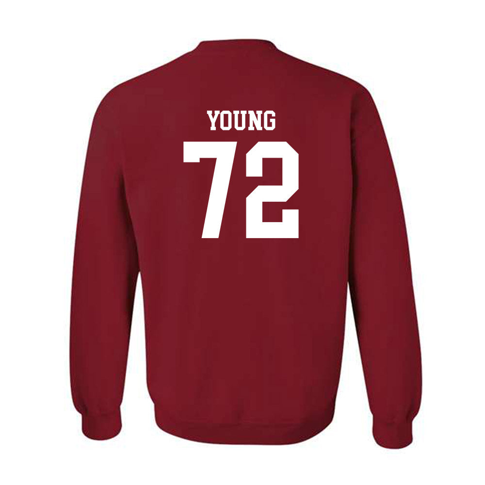 Arkansas - NCAA Football : Tucker Young - Classic Shersey Crewneck Sweatshirt-1