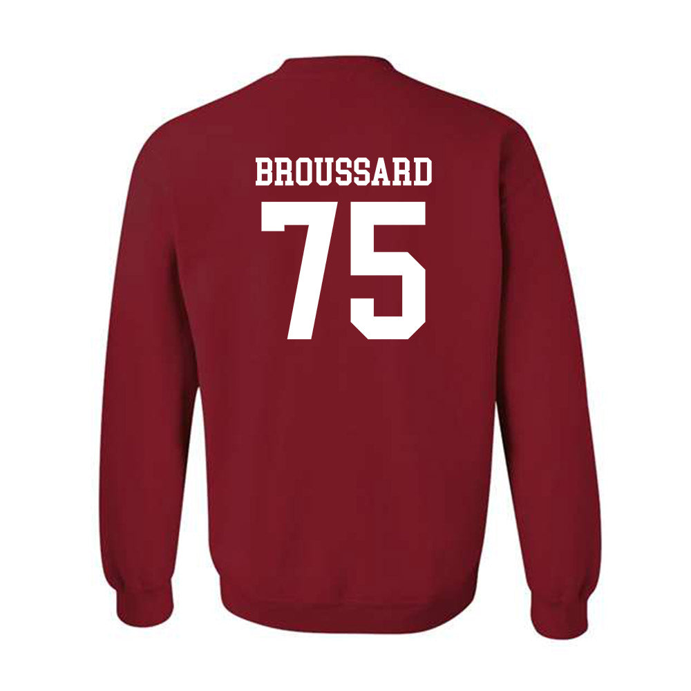 Arkansas - NCAA Football : Kavion Broussard - Classic Shersey Crewneck Sweatshirt-1