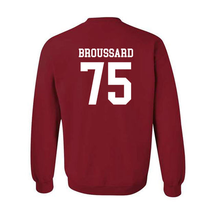 Arkansas - NCAA Football : Kavion Broussard - Classic Shersey Crewneck Sweatshirt-1