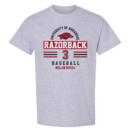 Arkansas - NCAA Baseball : Nolan Souza - Classic Fashion Shersey T-Shirt-0