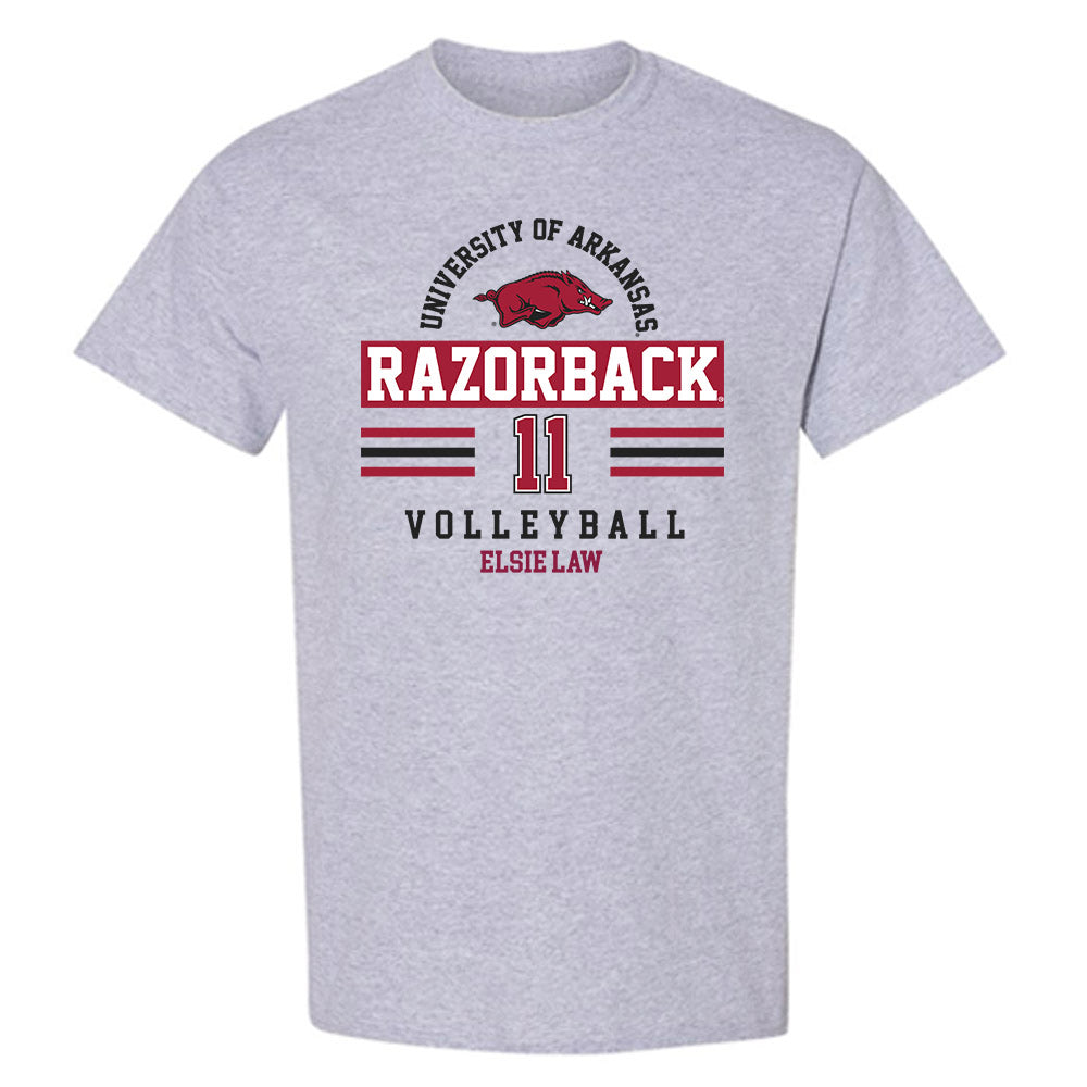 Arkansas - NCAA Women's Volleyball : Elsie Law - Classic Fashion Shersey T-Shirt-0
