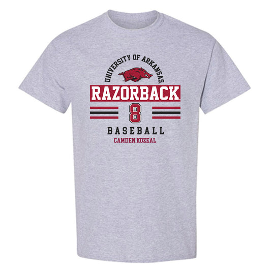 Arkansas - NCAA Baseball : Camden Kozeal - Classic Fashion Shersey T-Shirt-0