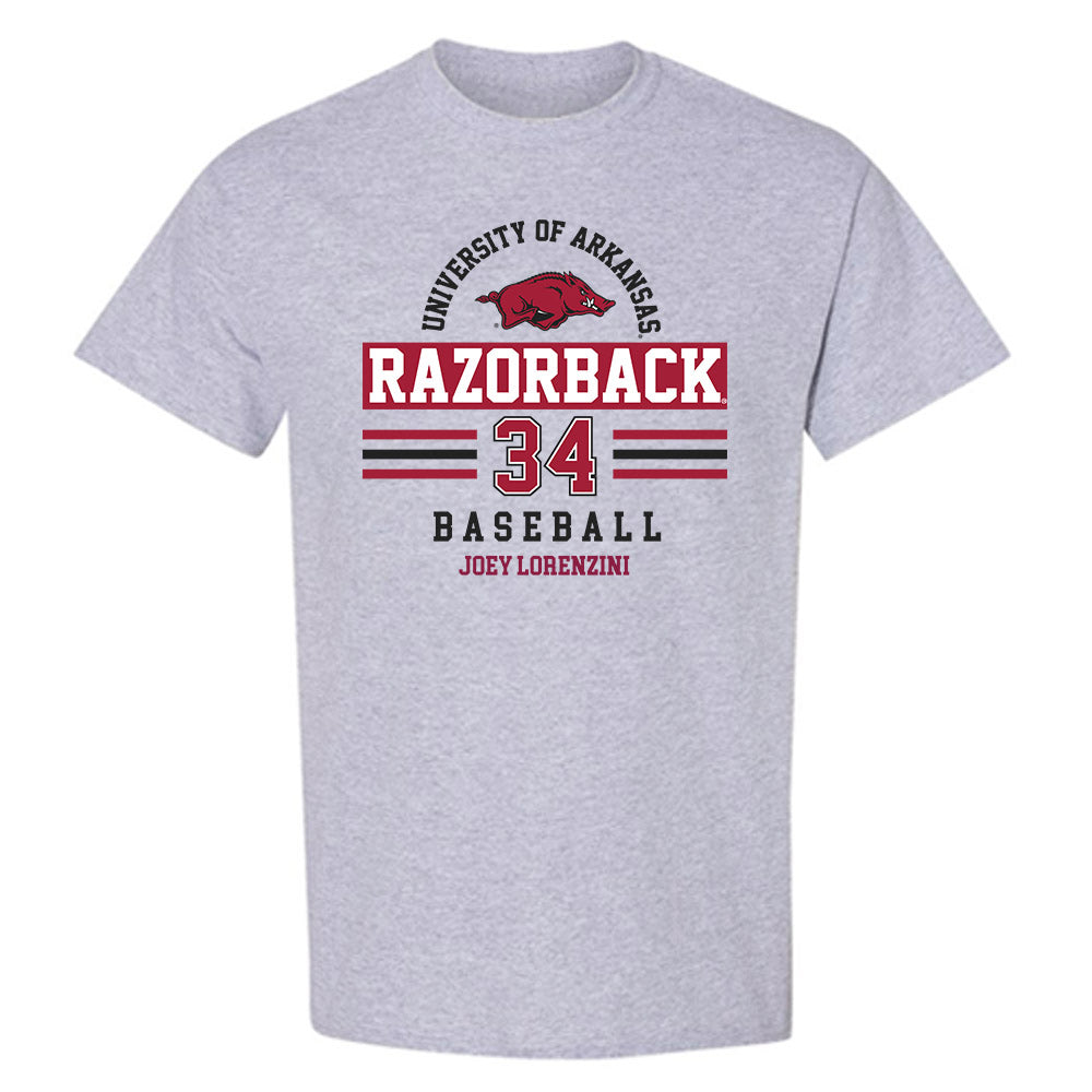Arkansas - NCAA Baseball : Joey Lorenzini - Classic Fashion Shersey T-Shirt-0