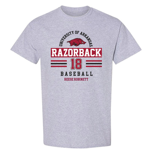 Arkansas - NCAA Baseball : Reese Robinett - Classic Fashion Shersey T-Shirt