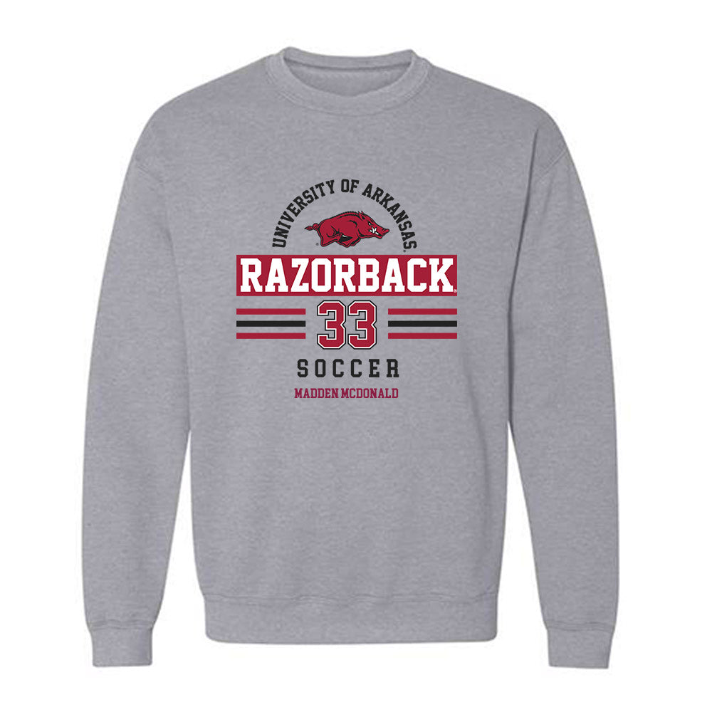 Arkansas - NCAA Women's Soccer : Madden McDonald - Classic Fashion Shersey Crewneck Sweatshirt-0