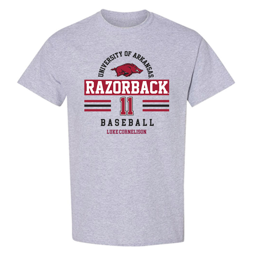 Arkansas - NCAA Baseball : Luke Cornelison - Classic Fashion Shersey T-Shirt-0