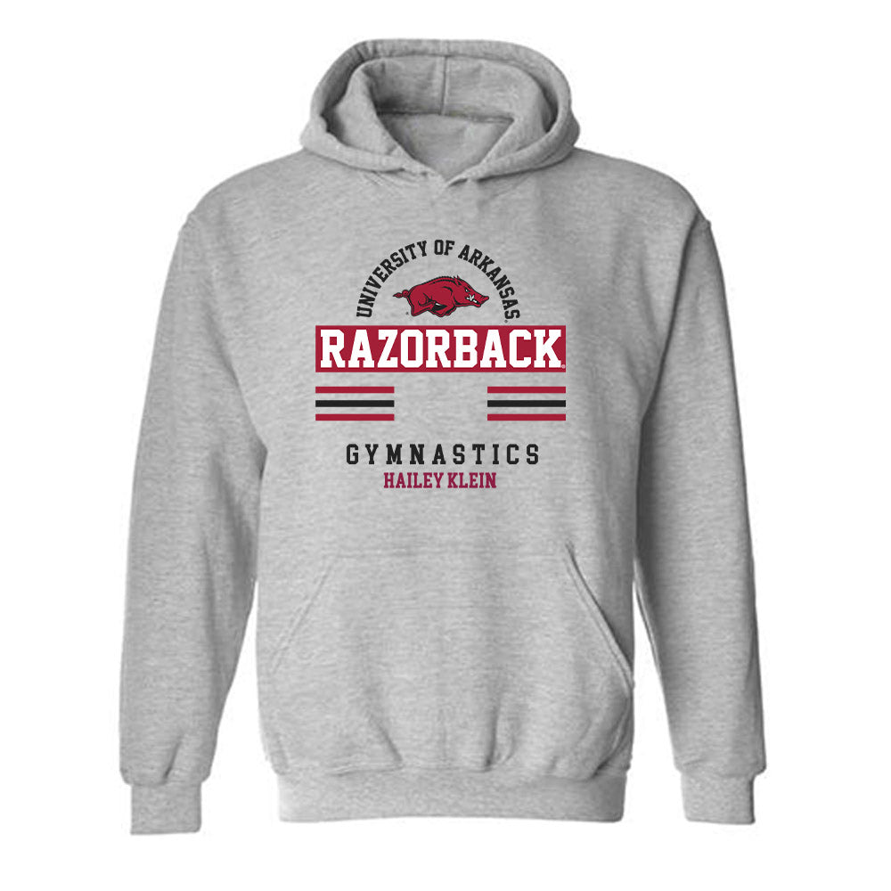 Arkansas - NCAA Women's Gymnastics : Hailey Klein - Classic Fashion Shersey Hooded Sweatshirt-0