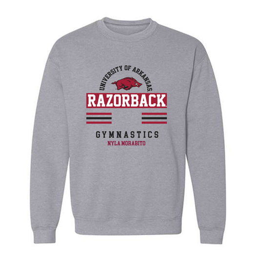 Arkansas - NCAA Women's Gymnastics : Nyla Morabito - Classic Fashion Shersey Crewneck Sweatshirt-0