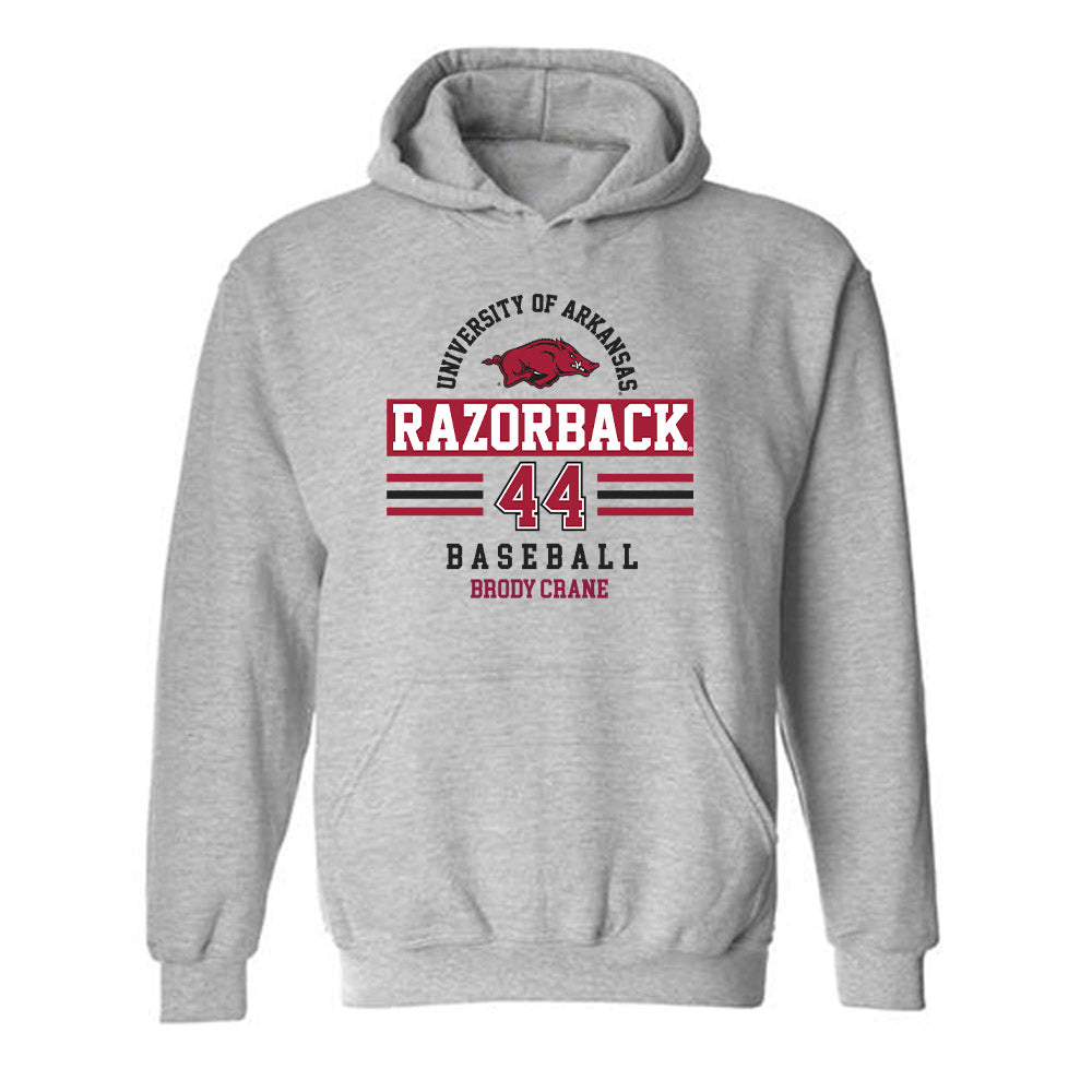 Arkansas - NCAA Baseball : Brody Crane - Classic Fashion Shersey Hooded Sweatshirt-0
