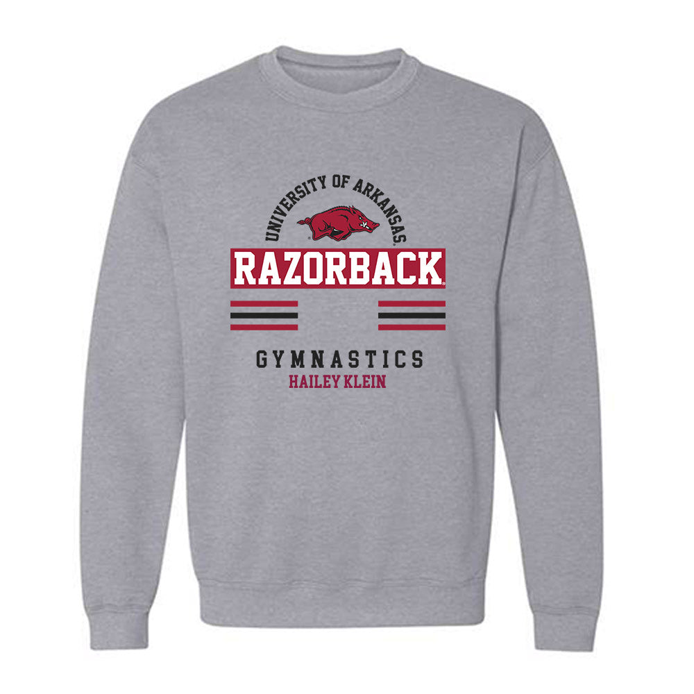 Arkansas - NCAA Women's Gymnastics : Hailey Klein - Classic Fashion Shersey Crewneck Sweatshirt-0