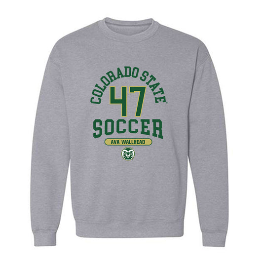 Colorado State - NCAA Women's Soccer : Ava Wallhead - Crewneck Sweatshirt-0