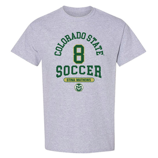 Colorado State - NCAA Women's Soccer : Stina Mathews - T-Shirt-0