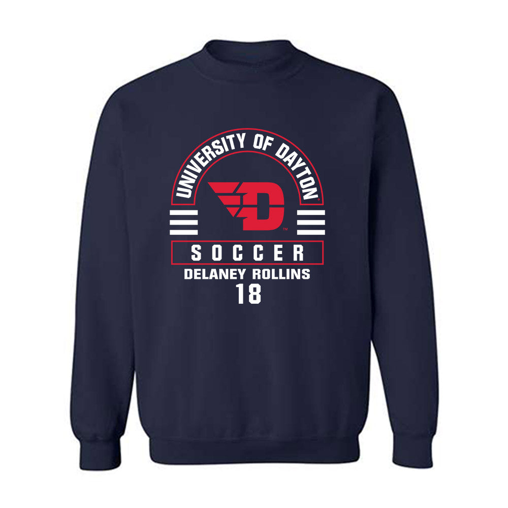 Dayton - NCAA Women's Soccer : Delaney Rollins - Classic Fashion Shersey Crewneck Sweatshirt-0