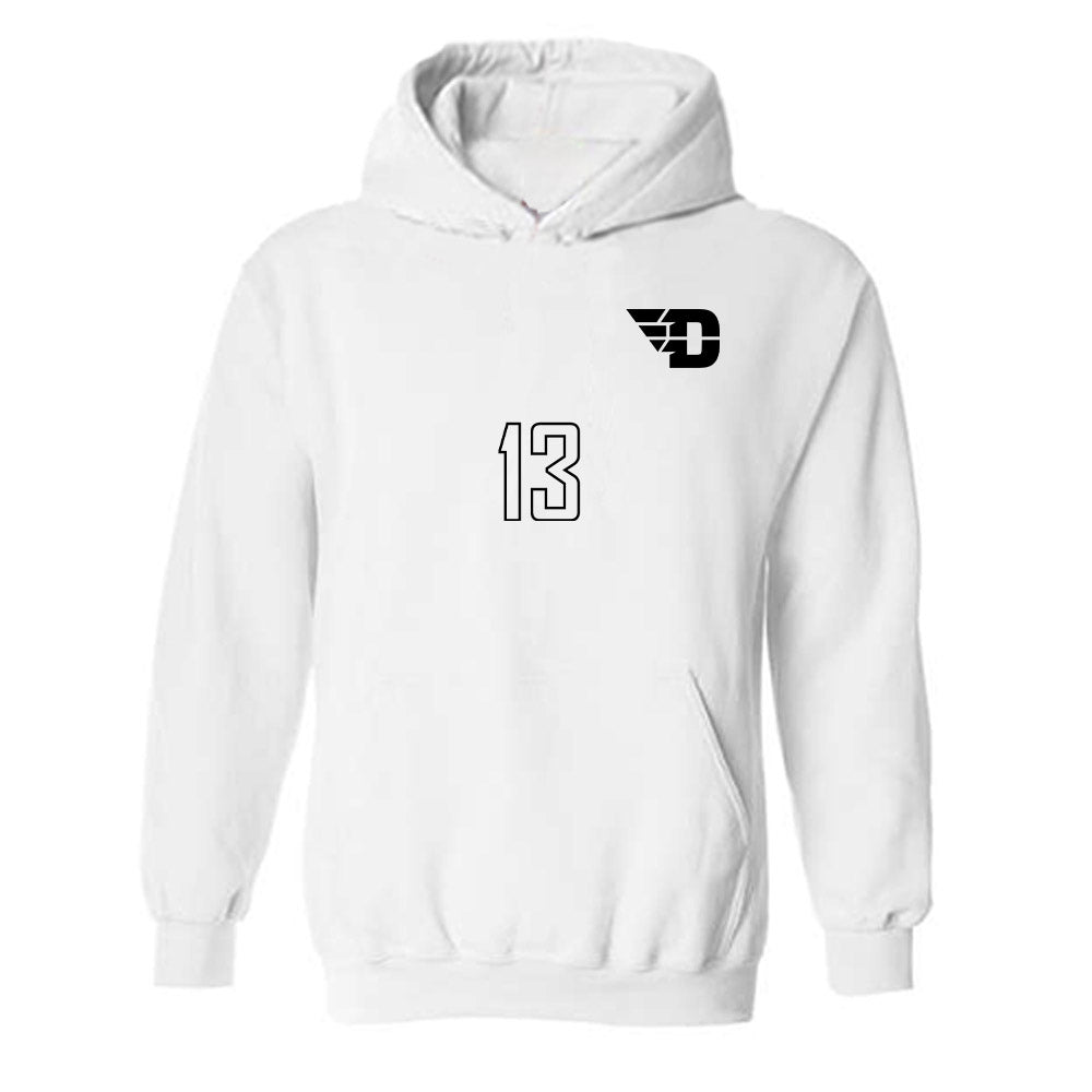 Dayton - NCAA Women's Soccer : Emery Newlin - Replica Shersey Hooded Sweatshirt-0
