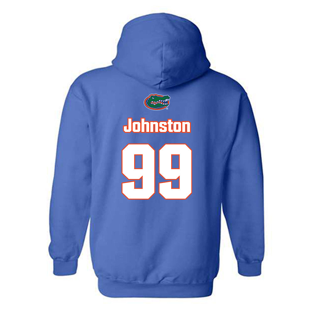 Florida - NCAA Women's Soccer : Katie Johnston - Replica Shersey Hooded Sweatshirt-1