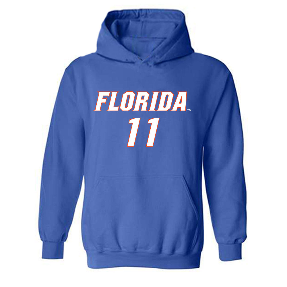 Florida - NCAA Women's Soccer : Hannah Jibril - Replica Shersey Hooded Sweatshirt-0