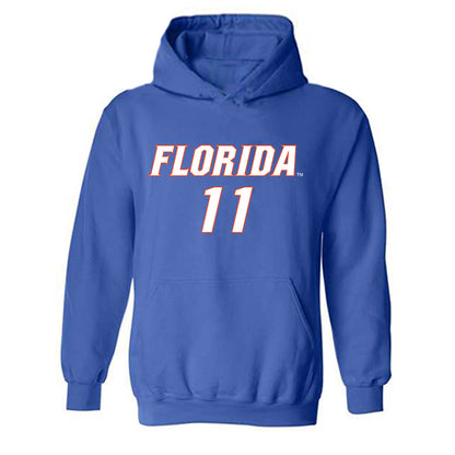 Florida - NCAA Women's Soccer : Hannah Jibril - Replica Shersey Hooded Sweatshirt-0