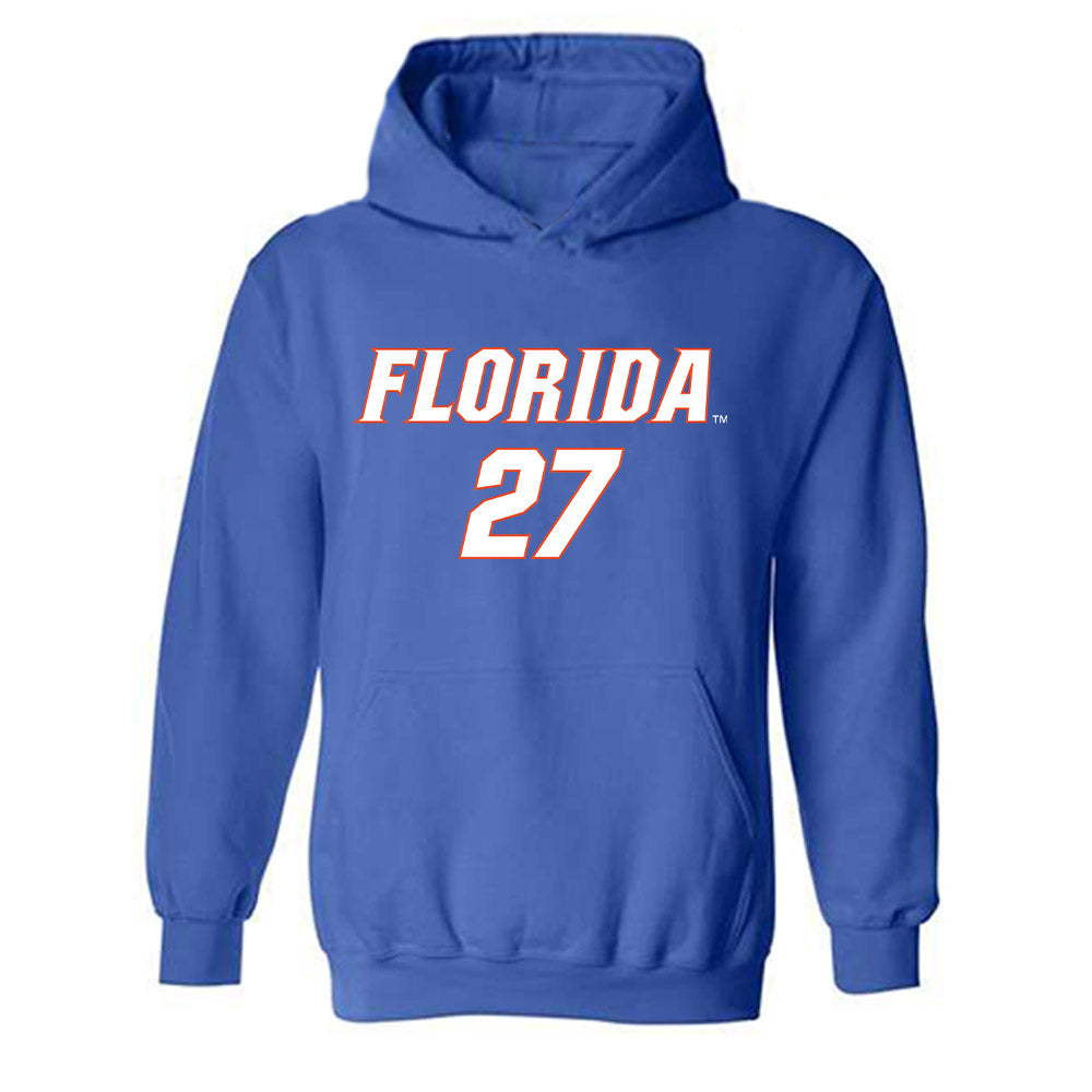 Florida - NCAA Women's Soccer : Norah Abbott - Replica Shersey Hooded Sweatshirt-0