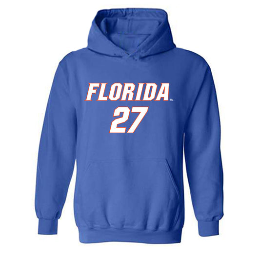Florida - NCAA Women's Soccer : Norah Abbott - Replica Shersey Hooded Sweatshirt-0