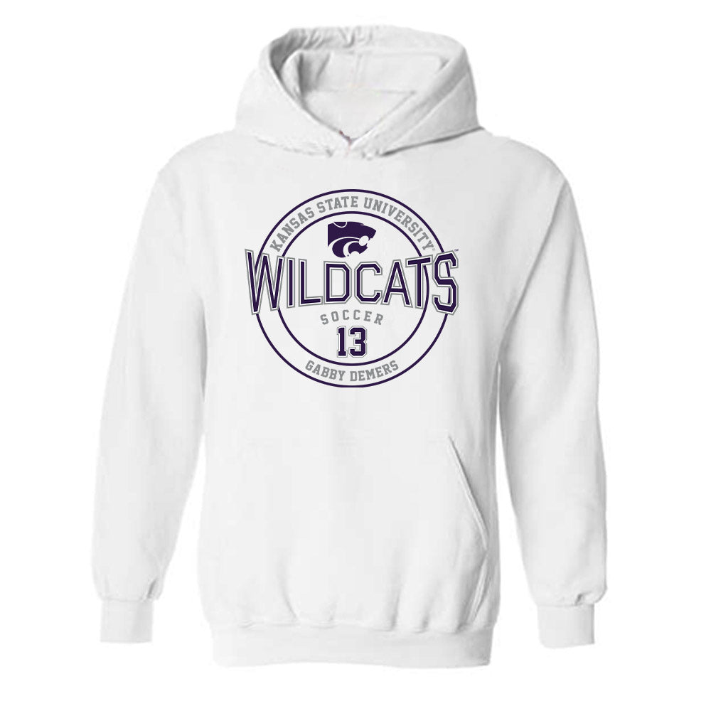 Kansas State - NCAA Women's Soccer : Gabby DeMers - Sports Shersey Hooded Sweatshirt-0