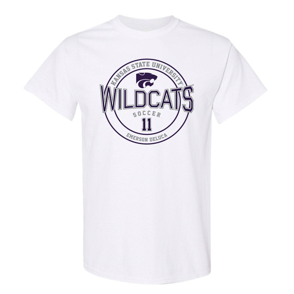 Kansas State - NCAA Women's Soccer : Emerson DeLuca - Sports Shersey T-Shirt-0