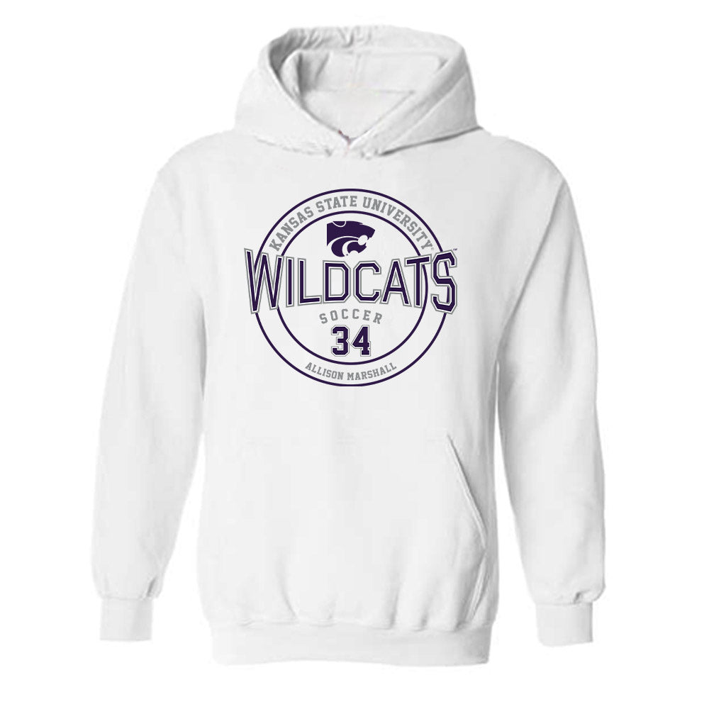 Kansas State - NCAA Women's Soccer : Allison Marshall - Sports Shersey Hooded Sweatshirt-0