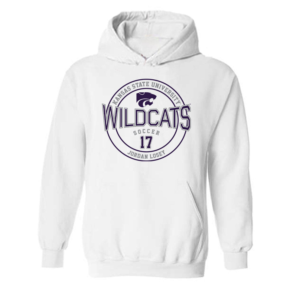 Kansas State - NCAA Women's Soccer : Jordan Losey - Sports Shersey Hooded Sweatshirt-0