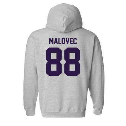 Kansas State - NCAA Men's Basketball : Timotej Malovec - Classic Shersey Hooded Sweatshirt-1