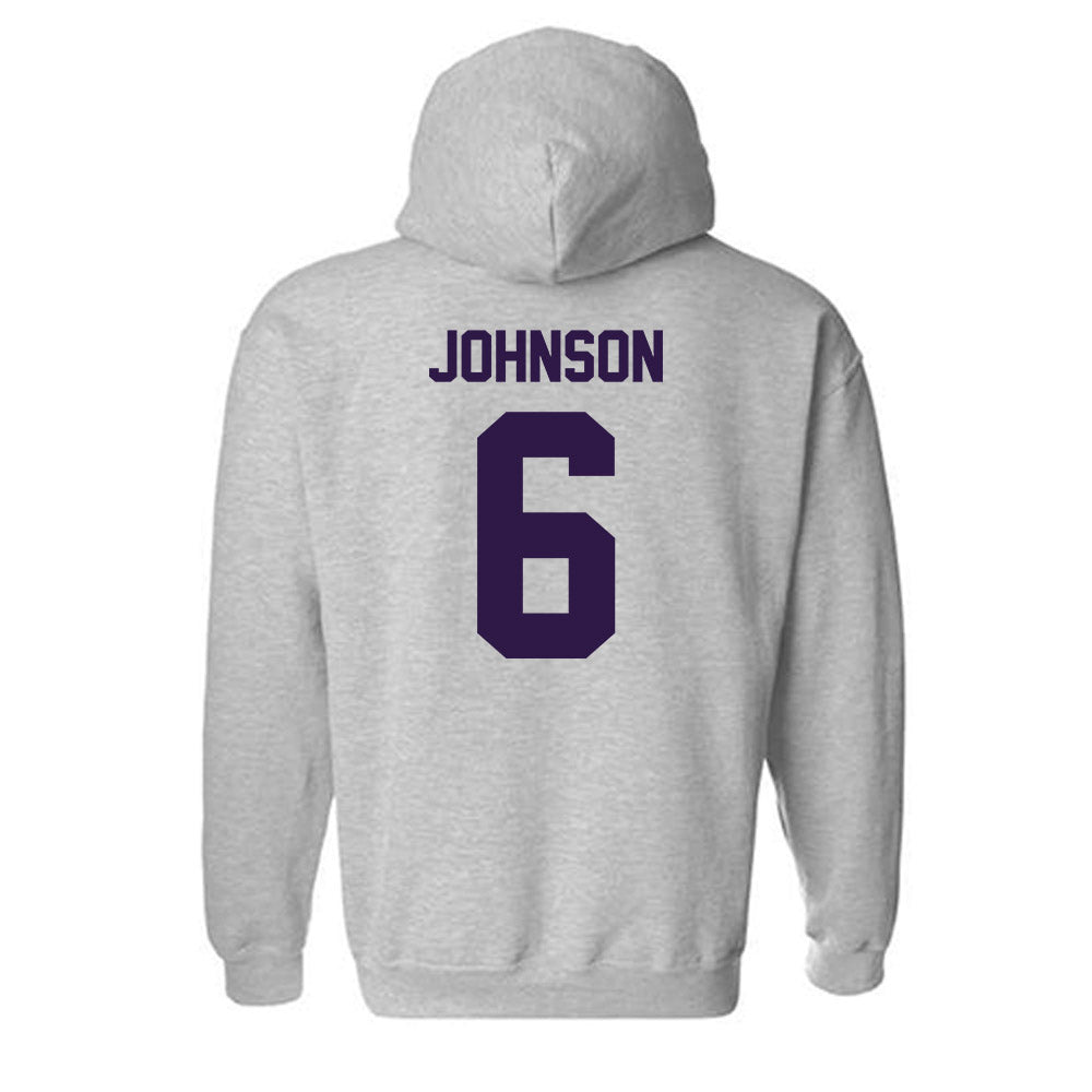 Kansas State - NCAA Men's Basketball : Marcus Johnson - Classic Shersey Hooded Sweatshirt-1