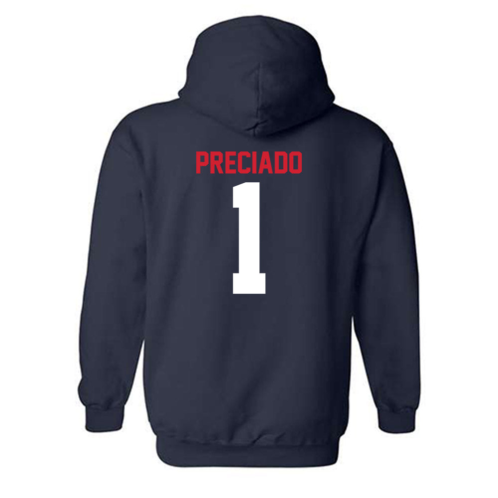 Gonzaga - NCAA Men's Soccer : Chema Preciado - Classic Shersey Hooded Sweatshirt-1