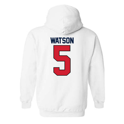 Gonzaga - NCAA Men's Soccer : Terry Watson - Replica Shersey Hooded Sweatshirt-1