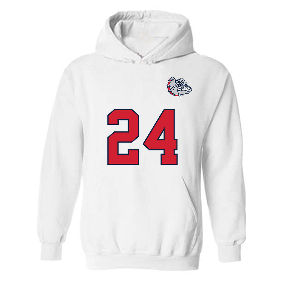Gonzaga - NCAA Men's Soccer : Morgan Olson - Replica Shersey Hooded Sweatshirt-0