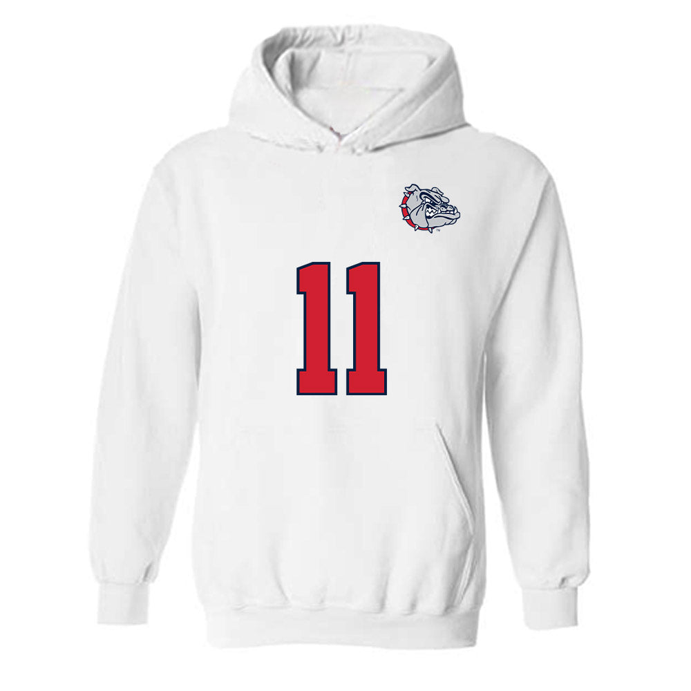 Gonzaga - NCAA Men's Soccer : Talan Rochelle - Replica Shersey Hooded Sweatshirt-0