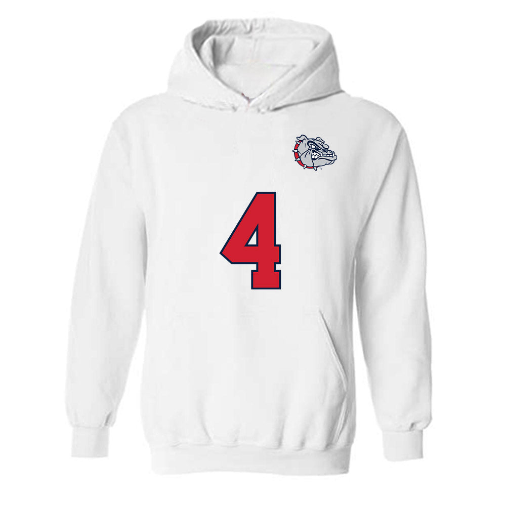 Gonzaga - NCAA Men's Soccer : Damoni McKenna-Greenawalt - Replica Shersey Hooded Sweatshirt-0