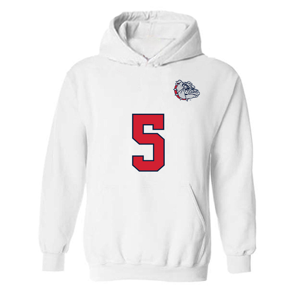 Gonzaga - NCAA Men's Soccer : Terry Watson - Replica Shersey Hooded Sweatshirt-0