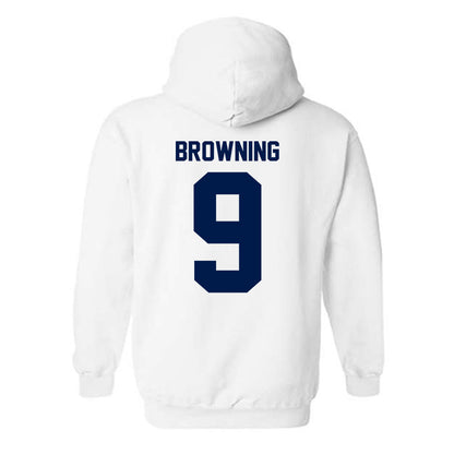 UNF - NCAA Women's Soccer : Chandler Browning - Classic Fashion Shersey Hooded Sweatshirt-1