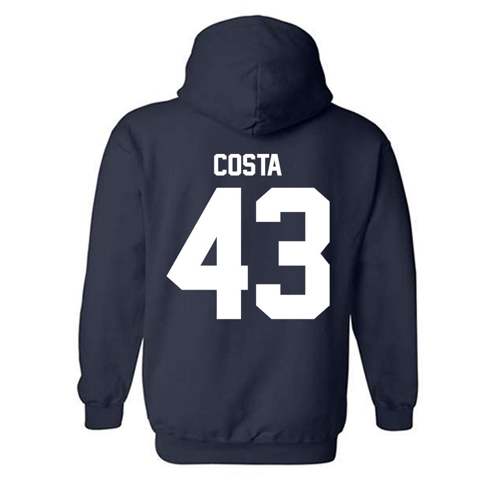 UNF - NCAA Baseball : John Costa - Classic Fashion Shersey Hooded Sweatshirt-1