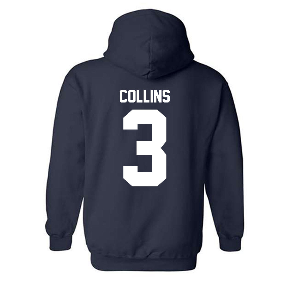 UNF - NCAA Baseball : Mitchell Collins - Classic Fashion Shersey Hooded Sweatshirt-1