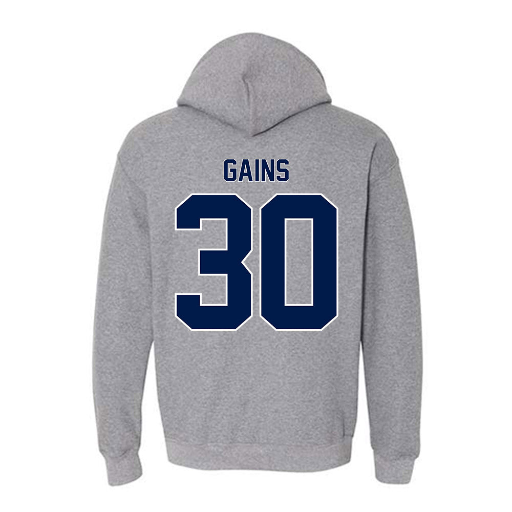 UNF - NCAA Men's Soccer : Austin Gains - Classic Fashion Shersey Hooded Sweatshirt-1