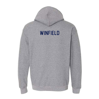 UNF - NCAA Men's Track & Field : Michael Winfield - Classic Fashion Shersey Hooded Sweatshirt-1