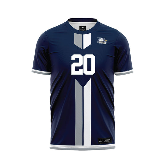Georgia Southern - NCAA Women's Soccer : Addison Comer - Navy Soccer Jersey-0