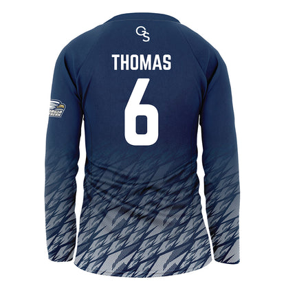 Georgia Southern - NCAA Women's Volleyball : Grace Thomas - Navy Volleyball Jersey-1
