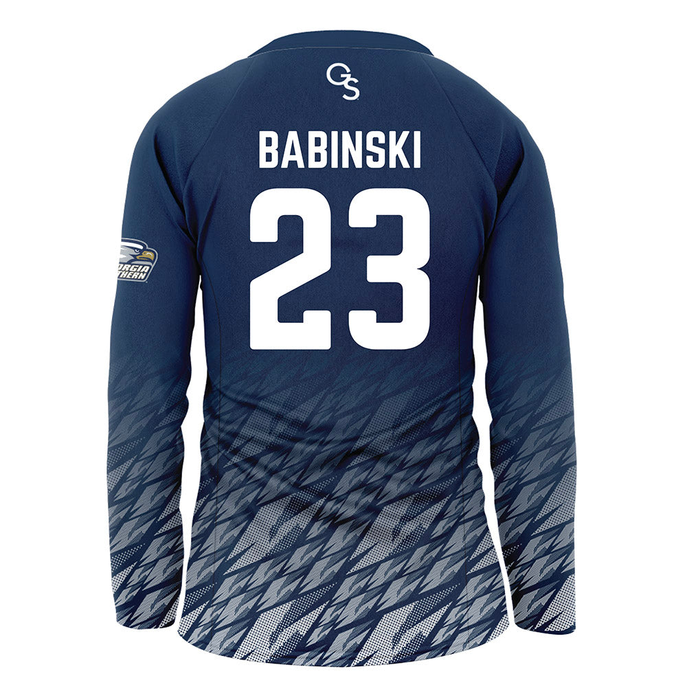 Georgia Southern - NCAA Women's Volleyball : Gabriella Babinski - Navy Volleyball Jersey-1